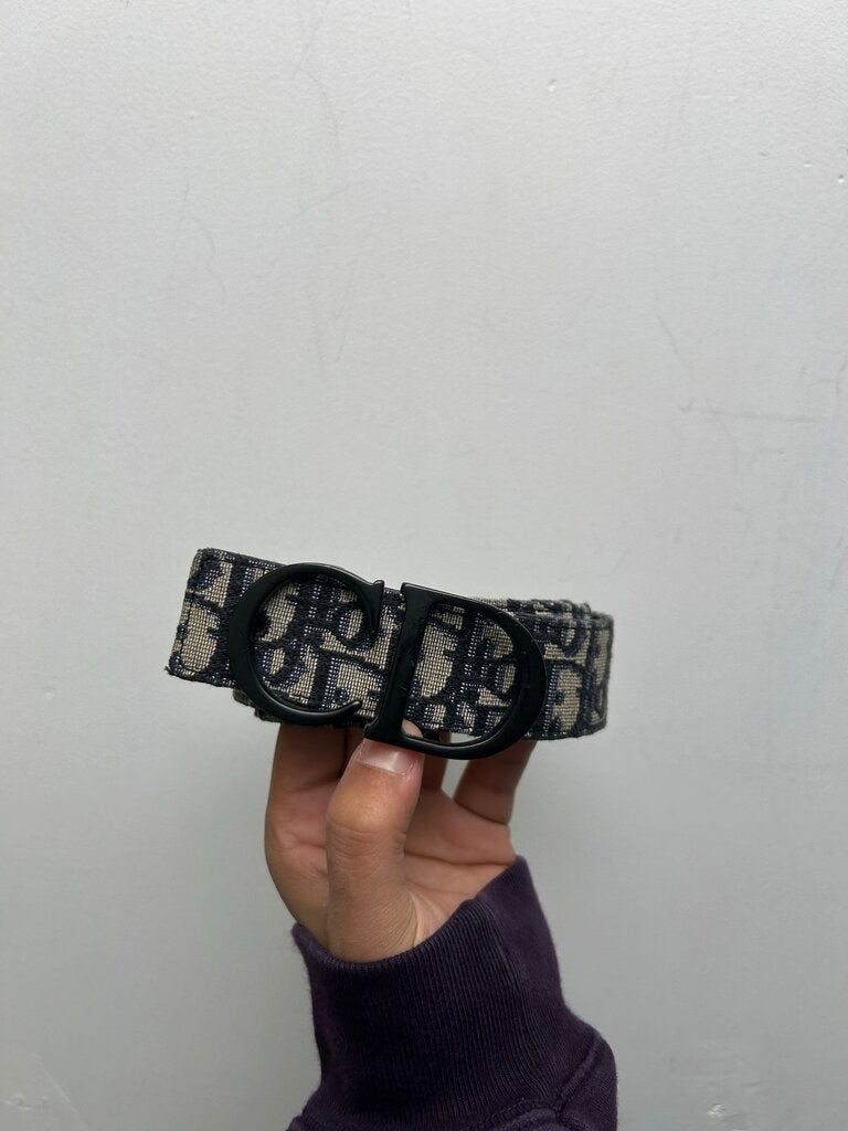 Preowned Dior Monogram CD Belt Sz.30/32
