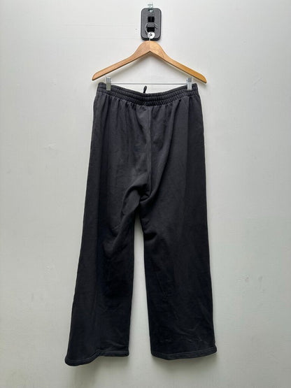 Preowned Gv Gallery Washed Black Script Sweatpants Sz.Small