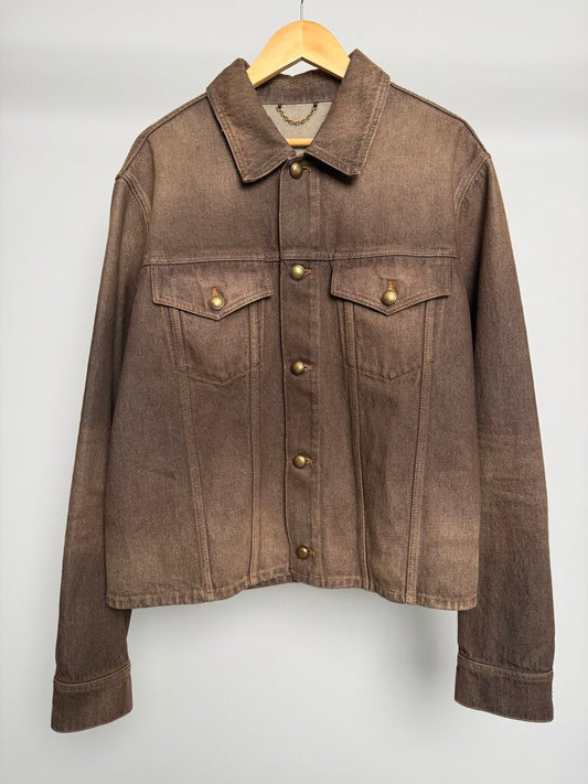 Pre-Owned Louis Vuitton Brown Western Button Up Sz. 50
