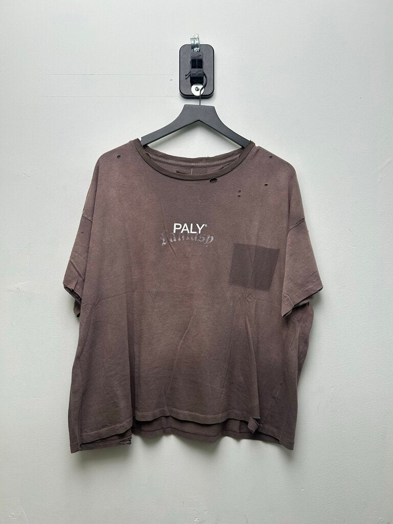 New Paly Fantasy Core Brown Logo Tee Size Small