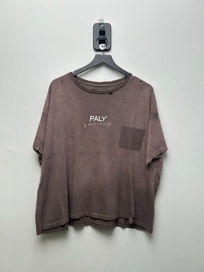 New Paly Fantasy Core Brown Logo Tee Size Small