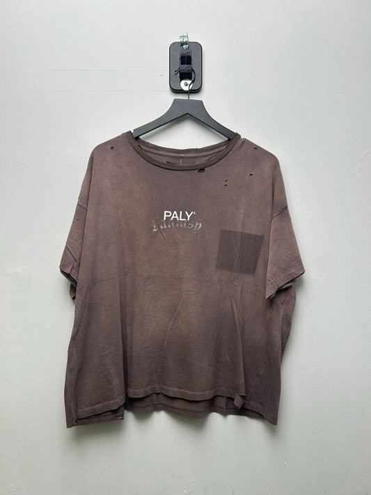 New Paly Fantasy Core Brown Logo Tee Size Small