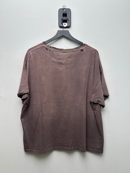 New Paly Fantasy Core Brown Logo Tee Size Small