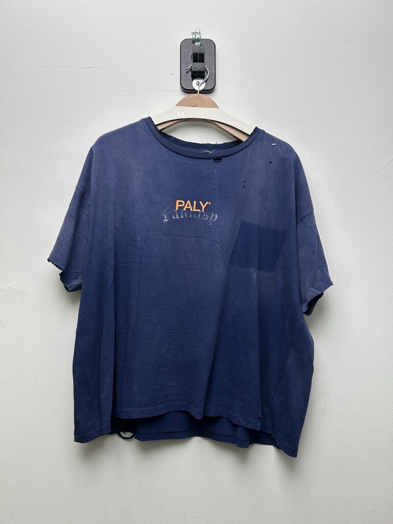 New Paly Fantasy Core Blue Orange Logo Tee Size Medium