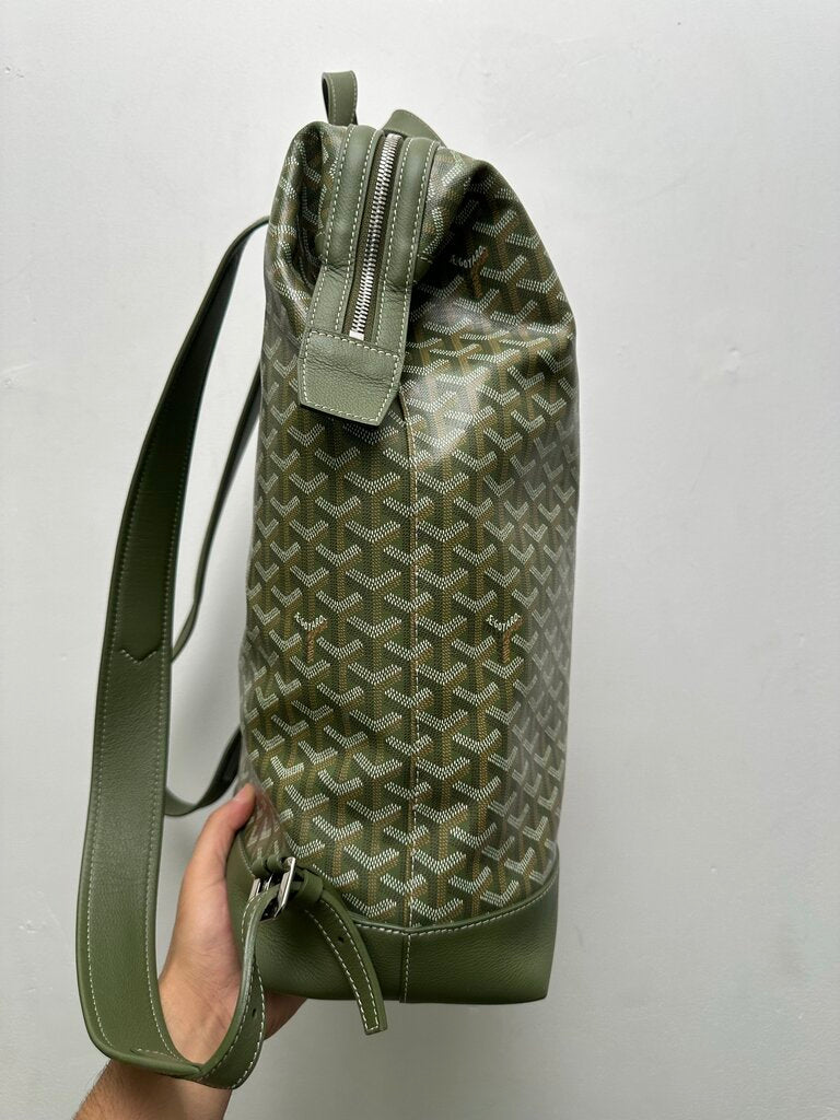 Preowned Goyard Khaki Cisalpin Bookbag Strap Flaw