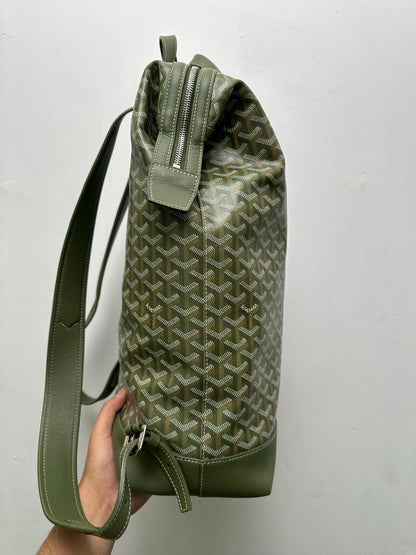 Preowned Goyard Khaki Cisalpin Bookbag Strap Flaw