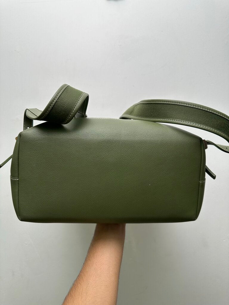 Preowned Goyard Khaki Cisalpin Bookbag Strap Flaw