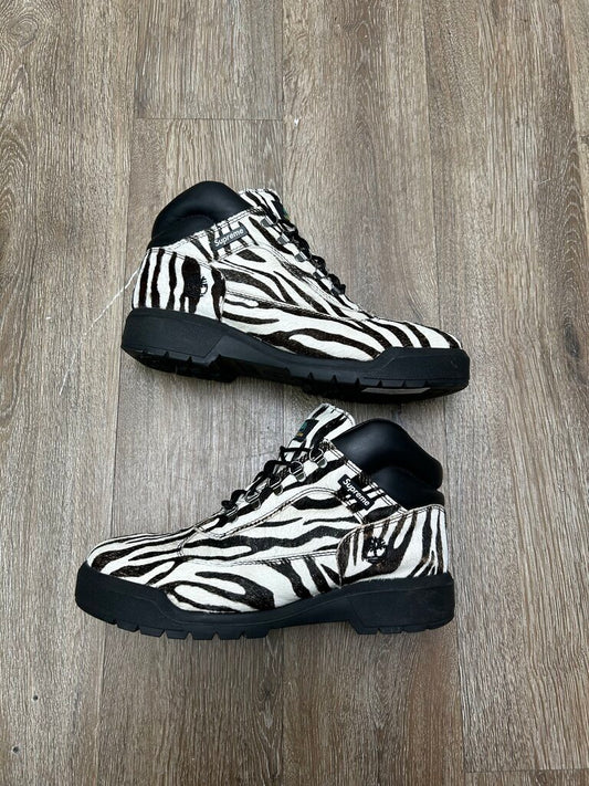 Preowned Supreme Zebra Boot Size 10 NO BOX