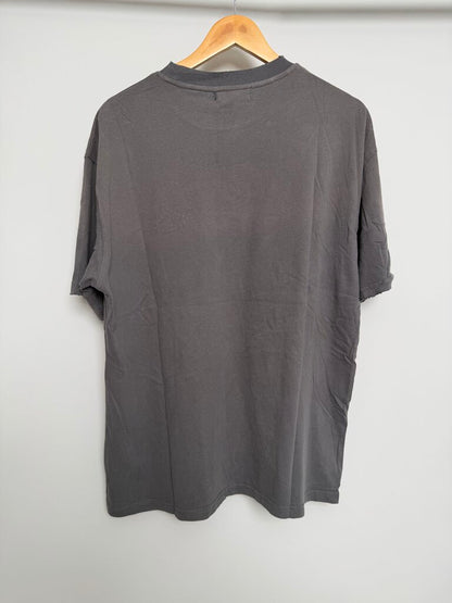 New Boredom Kills Scream Studded Grey Tee Sz. L