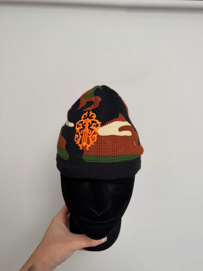 Preowned Chrome Heart Thermal Lined Matty Camo Beanie