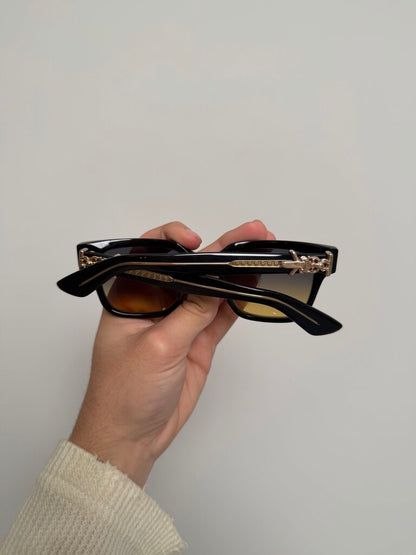 Preowned Chrome Heart Vigillionare ll Black Gold Yellow Tint