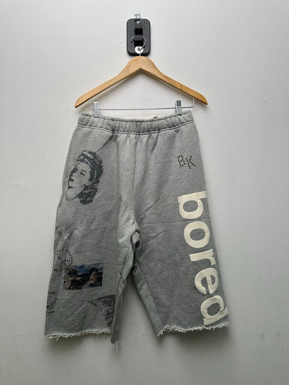 New Boredom Kills Grey Collegiate 3/4 Shorts Size XL