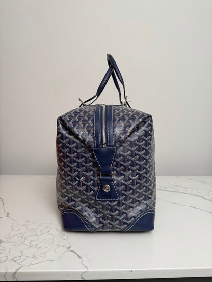 Preowned Goyard Boston Navy 45