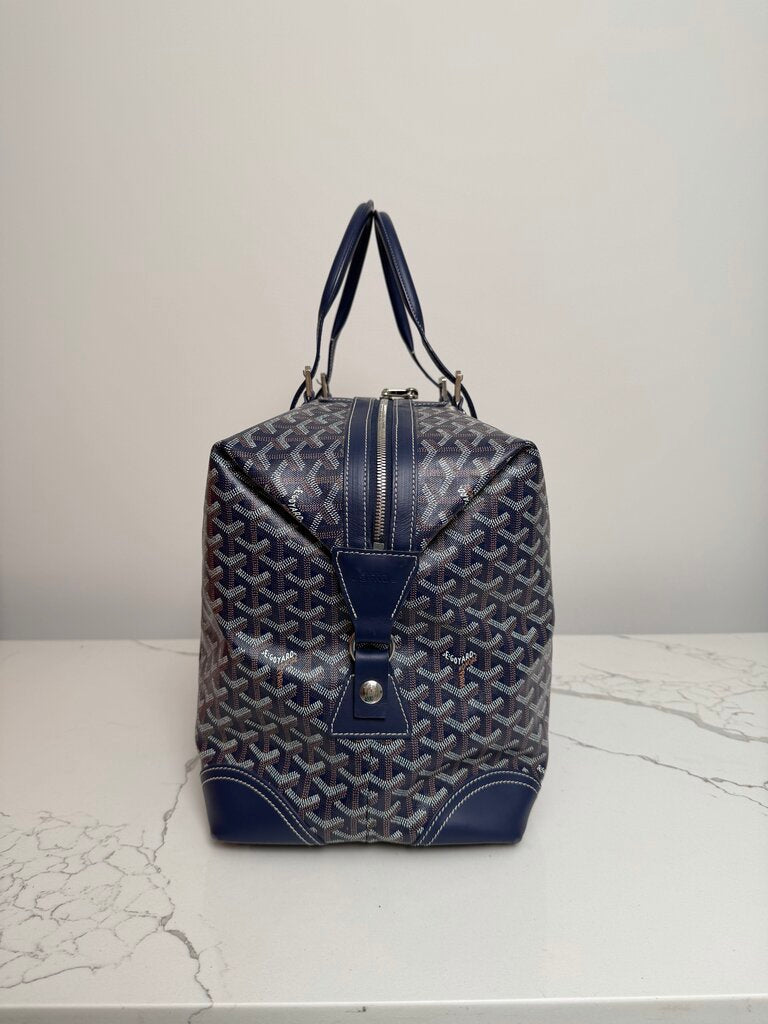 Preowned Goyard Boston Navy 45