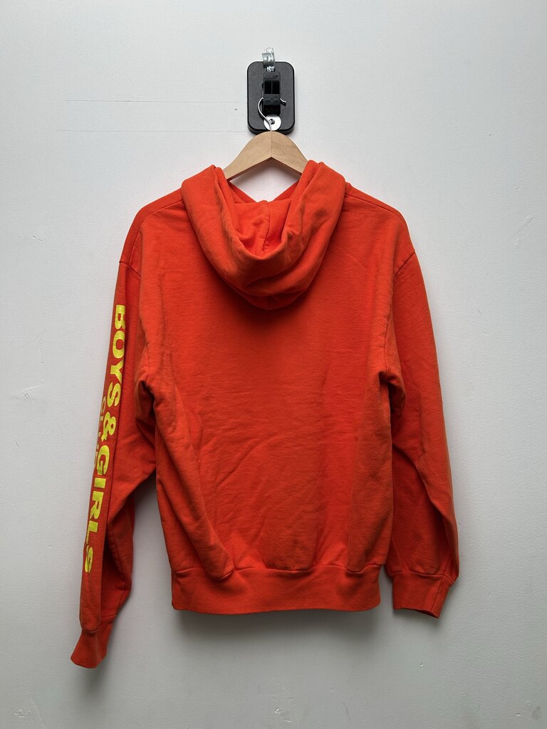 New 74 Is War Orange Yellow Boys And Girls Hoodie Sz.Small