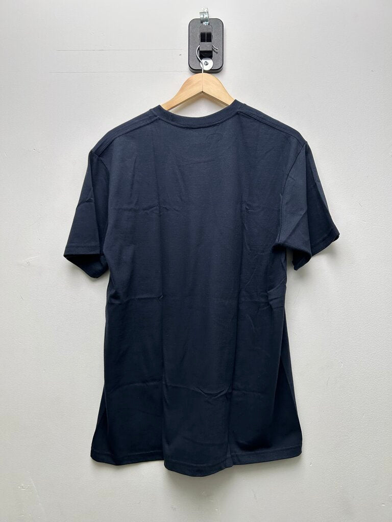 New Supreme Navy Arabic Box Logo Tee Sz.Medium