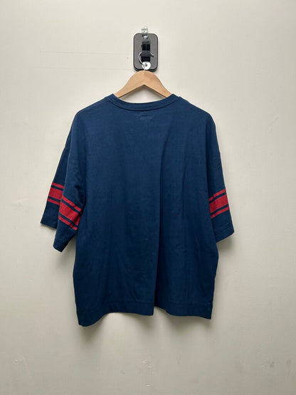 New Kapital Navy Red 11 Jersey Tee Sz.3 (Flaw)