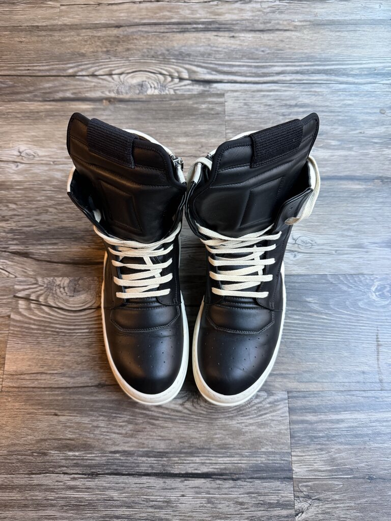Pre-Owned Rick Owens Black Geo Basket Sz. 41