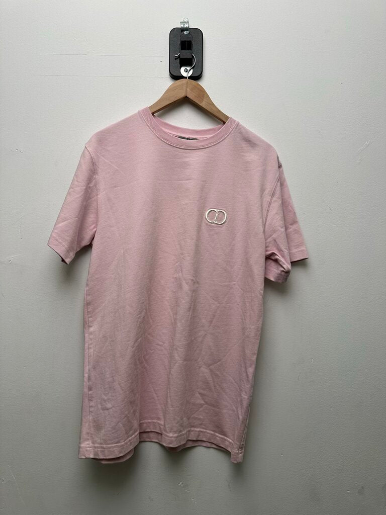 Preowned Dior Pink CD Logo Tee Sz.Medium