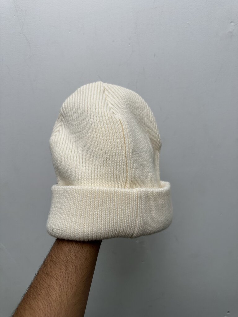New Saint Micheals White Blue Spellout Beanie