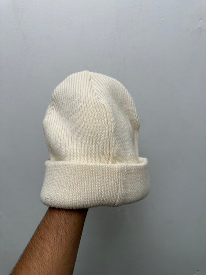 New Saint Micheals White Blue Spellout Beanie