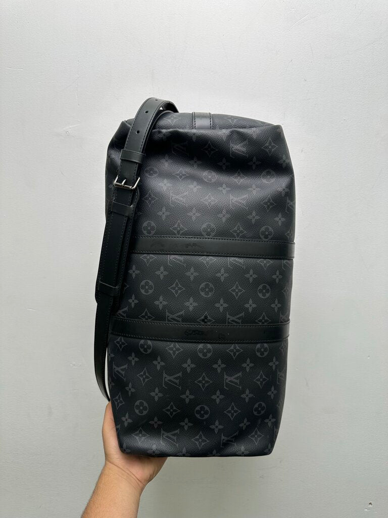 Preowned Louis Vuitton Black Monogram Keepall Size 45
