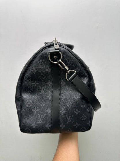 Preowned Louis Vuitton Black Monogram Keepall Size 45