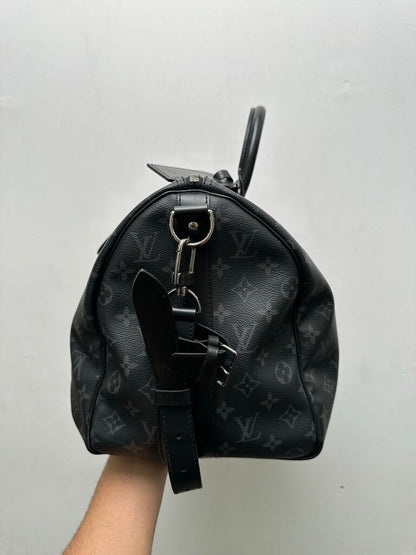 Preowned Louis Vuitton Black Monogram Keepall Size 45