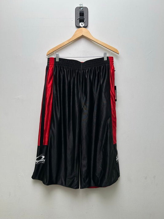 New Gv Gallery Black Red Reversible 3/4th Mesh Shorts Sz.Medium