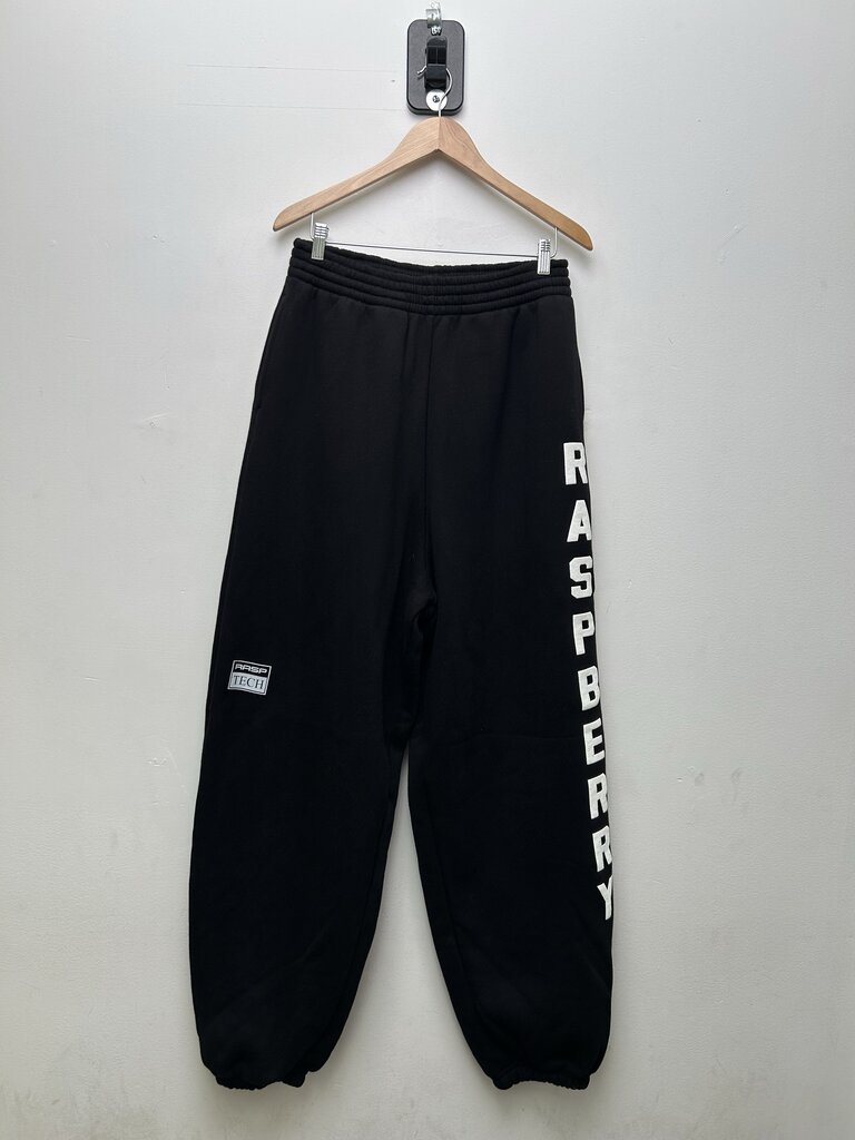 New Gv Gallery Black Spellout Sweatpants Sz.Small