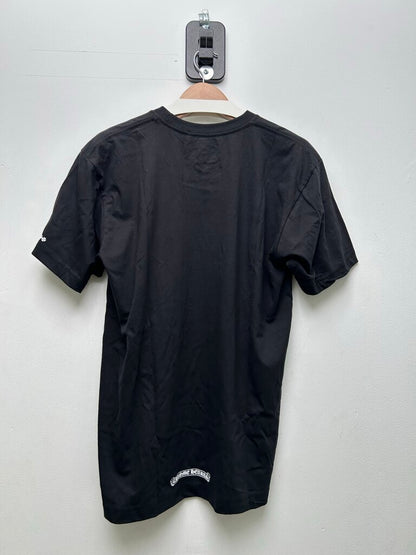 New Chrome Hearts White Collar Logo Black Tee sz.L