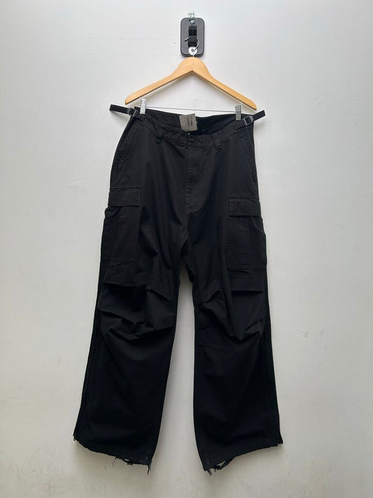 Preowned Balenciaga Unisex Black Baggy Cargo sz.48