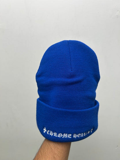 New Chrome Hearts White CH Blue Beanie