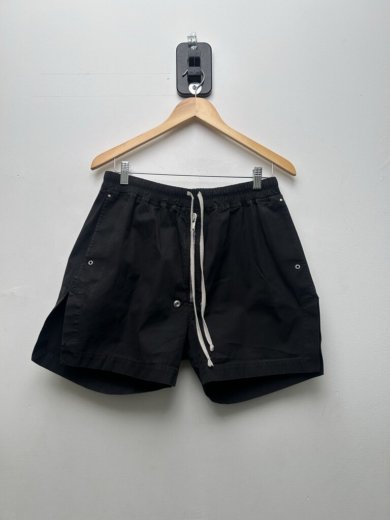 Preowned Rick Owens Black Bela Boxer Shorts Size 38