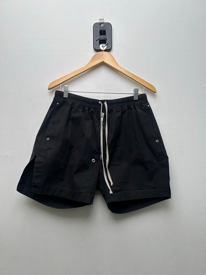 Preowned Rick Owens Black Bela Boxer Shorts Size 38