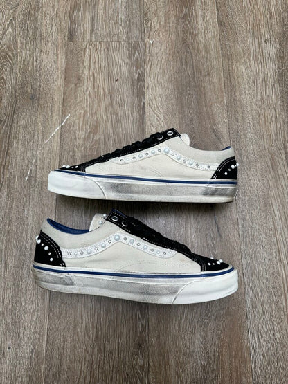 Preowned Vans White Black OG Pealized Sz.10