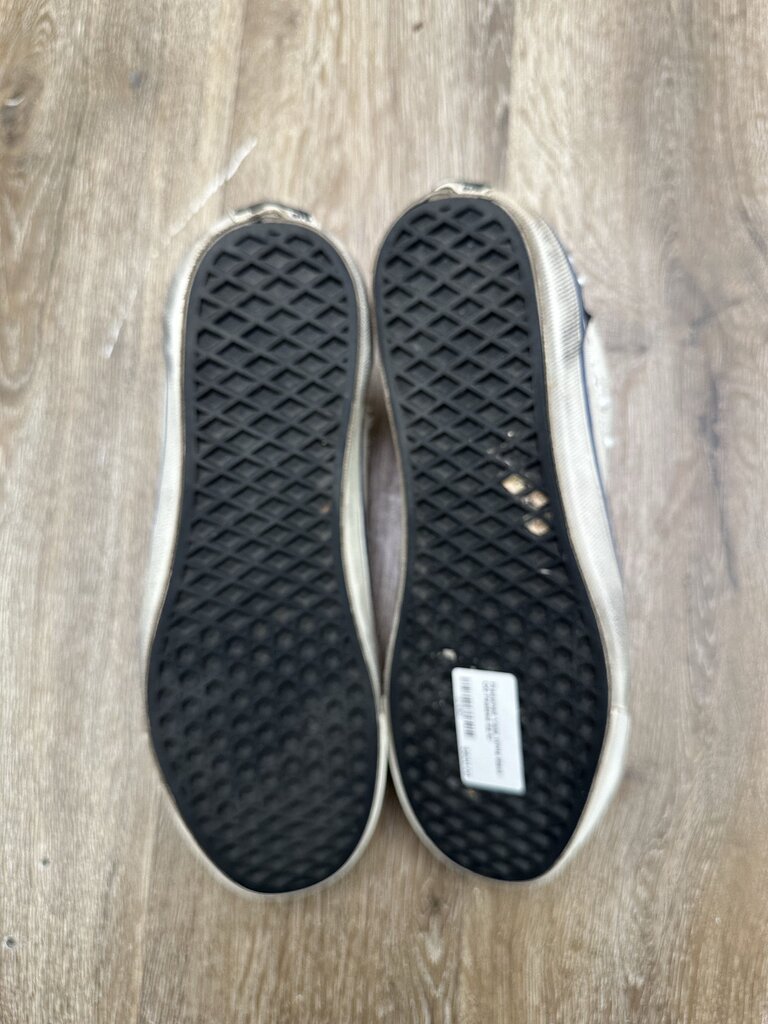 Preowned Vans White Black OG Pealized Sz.10