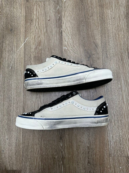 Preowned Vans White Black OG Pealized Sz.10