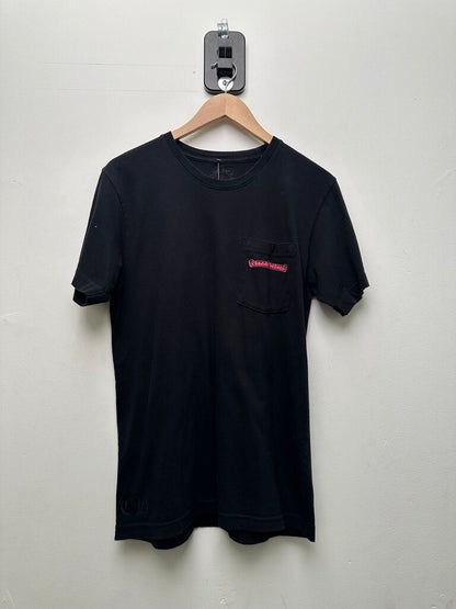 Preowned Chrome Hearts Black Pink Scroll Tee Size Medium