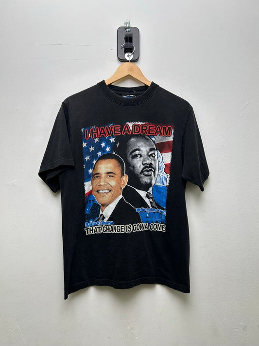 2000's Have A Dream Obama MLK Black Tee sz.L