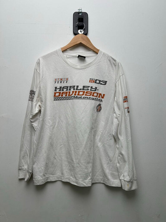 Harley Davidson Tokyo White LongSleeve Sz L