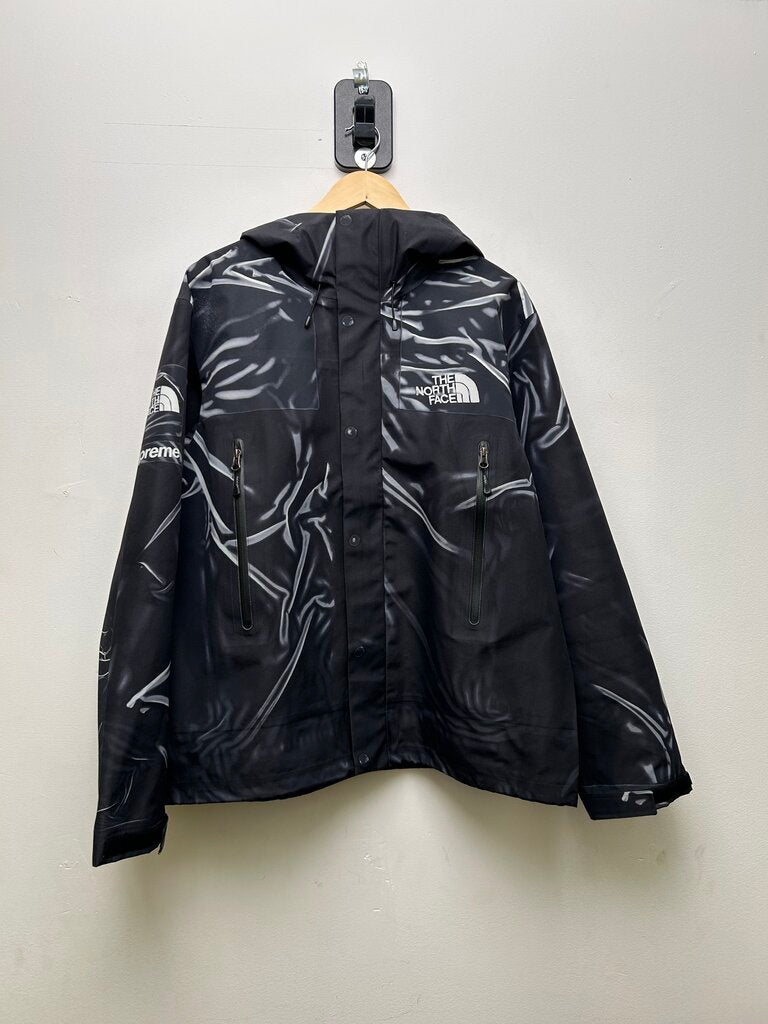 Preowned Supreme TNF Black Tape Printed Jacket Size Large