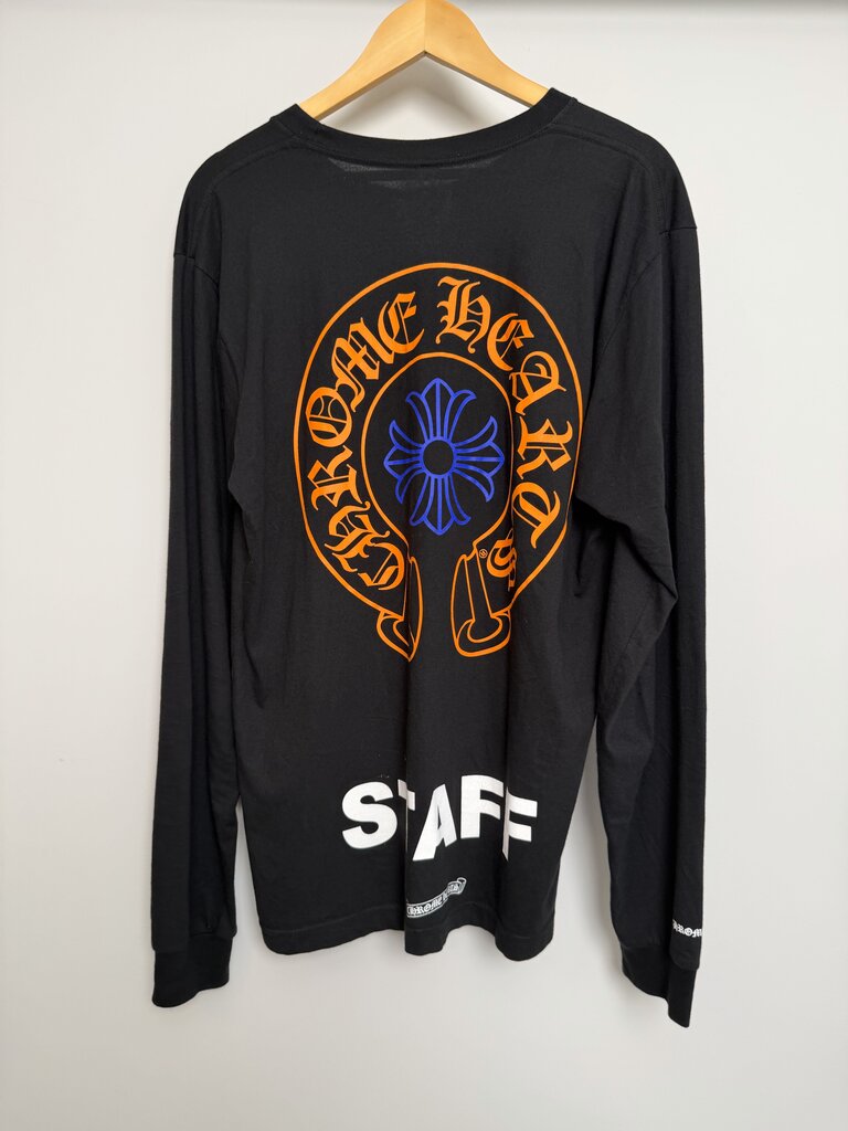 Pre-Owned Chrome Hearts Staff Longsleeve Orange/Purple Sz. L