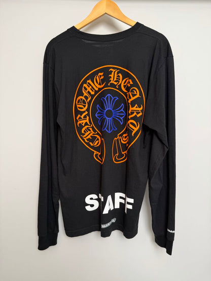 Pre-Owned Chrome Hearts Staff Longsleeve Orange/Purple Sz. L