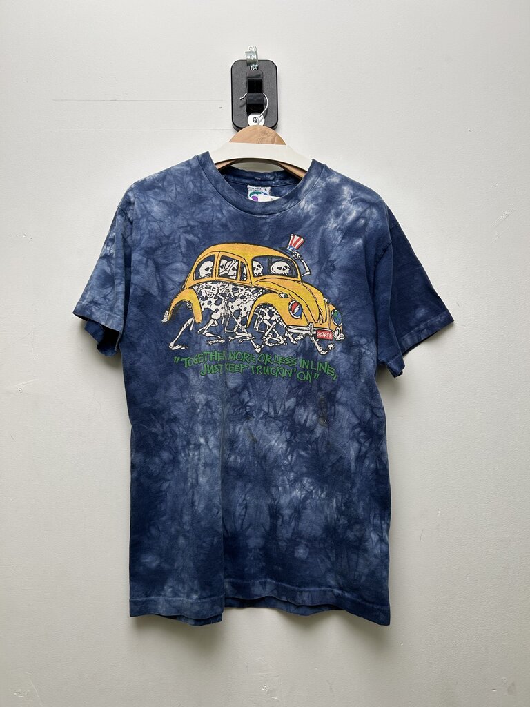 1994 Grateful Dead Keep Truckin Tie Dye Blue Tee sz.L