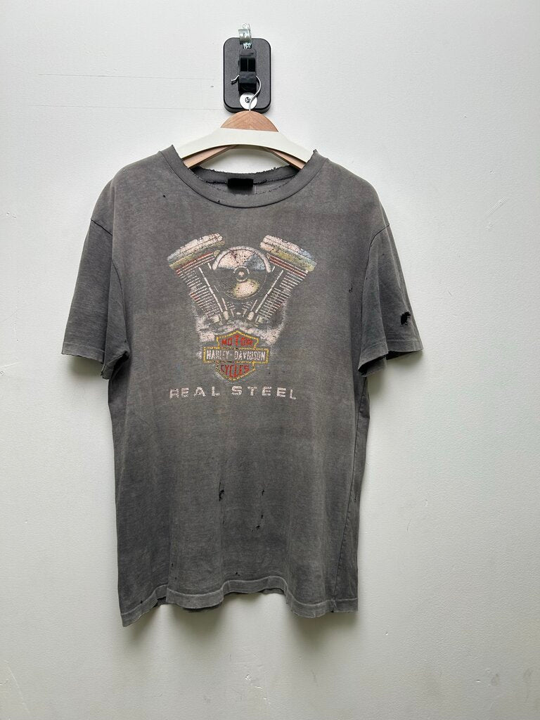 Harley Davidson Real Steel Grey Fade Tee