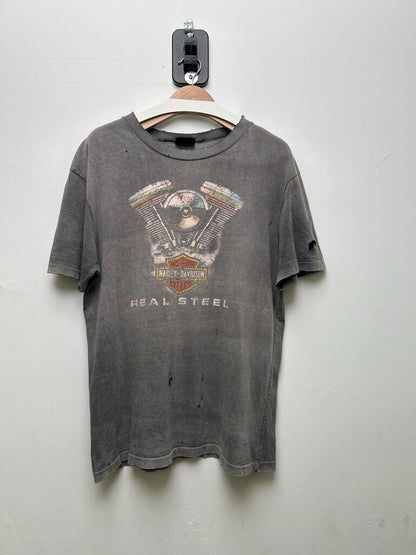Harley Davidson Real Steel Grey Fade Tee