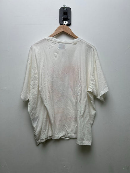 New HMDD Chim Out Pink Yellow Red White Distressed Tee sz.M