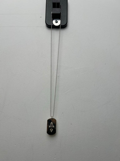 New Mini Dagger Fleur Cutout Dog Tag