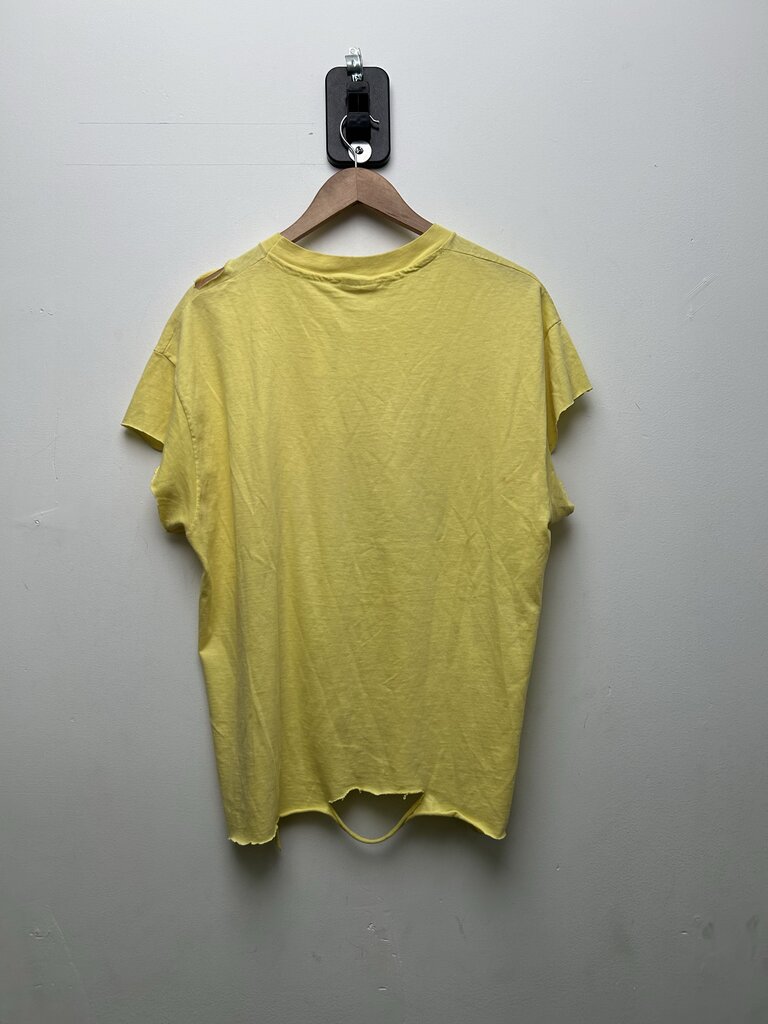 90's San Diego Blacks Beach Cutoff Yellow Tee sz.XL